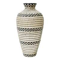 Natural Vase with Seagrass Overlay, 24"