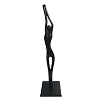 Black Cast Oversized Figural, 41"