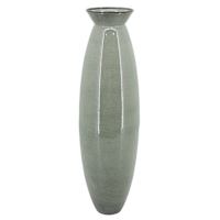 Green Metal Vase, 28"