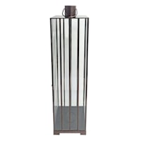 Bronze Lantern with Glass Panels, 30"