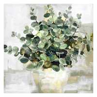 Green Plant Canvas Wall Art, 24"