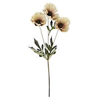 Cream Print Poppy Spray, 24"