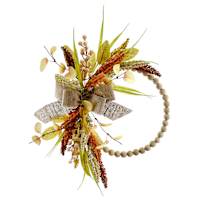 20In Bow W Heather Half Wreath