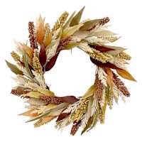 24 Filler Foliage Wreath Brn