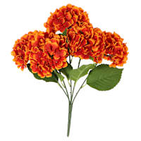 Orange Hydrangea Bush, 17"