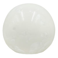 White Iridescent Patterned Decorative Orb, 4"