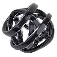 Black Glass Knot, 6.7"