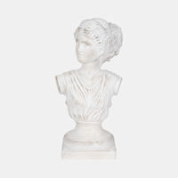 White Distressed Venus Bust, 20"