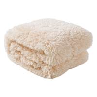 Neutral Faux Fur Oversized Throw Blanket, 60x80