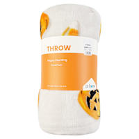 Happy Haunting Jack-o'-Lantern Plush Throw Blanket, 50x60