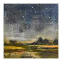 Dark Moody Canvas Wall Art, 50"