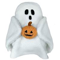 Pumpkin Ghost Canvas Wall Art, 16x12