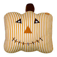 Jack-'o-Lantern Face Throw Pillow
