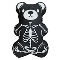 Skeleton Bear Shaped Throw Pillow