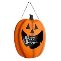 Jack-o'-Lantern Metal Wall Decor, 15"