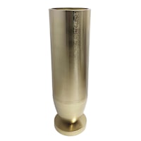 Gold Metal Round Vase, 24"
