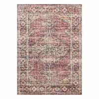 Fiona Red Medallion Area Rug, 5x7