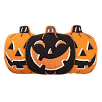 Jack-'o-Lantern Trio Oblong Throw Pillow