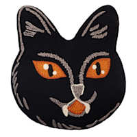 Cat Face Shaped Throw Pillow