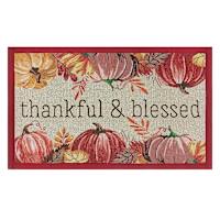 Thankful Blessed Kitchen Mat, 18x30