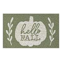 Hello Fall Hook Accent Rug, 18x30