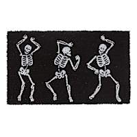 Dancing Skeletons Printed Coir Mat, 18x30