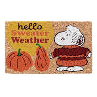 Snoopy Sweater Weather Coir Mat, 18x30
