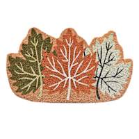 Fall Leaves Shaped Coir Mat, 18x30