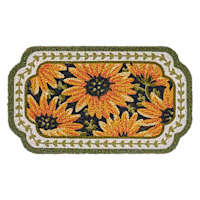 Multi-Sunflower Shaped Coir Mat, 18x30
