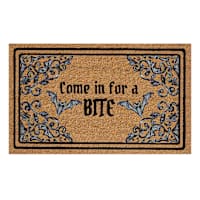 Midnight Shadows Come in for a Bite Coir Mat, 18x30