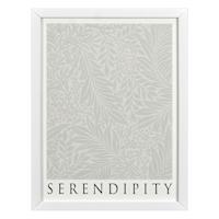 Glass Framed Serendipity Print Wall Art, 13x17