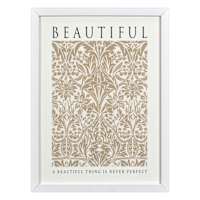 Glass Framed Beautiful Print Wall Art, 13x17