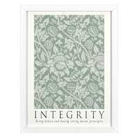 Glass Framed Integrity Print Wall Art, 13x17