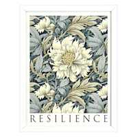 Glass Framed Resilience Print Wall Art, 13x17