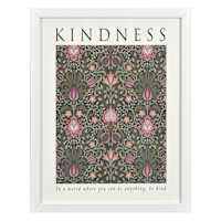 Glass Framed Kindness Print Wall Art, 13x17