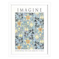Glass Framed Imagine Print Wall Art, 13x17