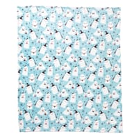 Spooky Ghost & Stars Multicolor Throw Blanket, 50x60