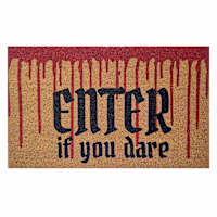 Midnight Shadows Enter if You Dare Coir Mat, 18x30