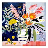 Abstract Canvas Bouquet Brights I, 24"