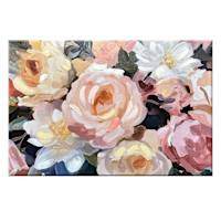 Happy Hues Peachy Peonies Canvas Wall Art, 20x30