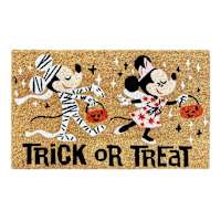 Mickey & Minnie Trick or Treat Coir Mat, 18x30