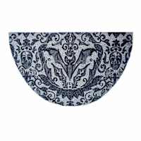 Gothic Bat Slice Coir Mat, 18x30