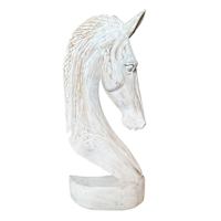 White Washed Horse Head, 24"