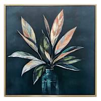 Framed Hand Painted Floral Vase Wall Art, 30