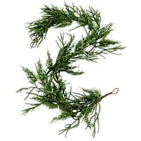 Snow, Mica, Norfolk Pine & Cedar Garland, 72"