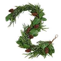 Soft Pine & Magnolia Leaf Garland, 72"