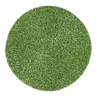 Homespun Harvest Green Beaded Placemats