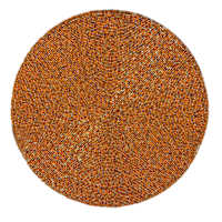 Homespun Harvest Orange Fully Beaded Placemat