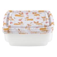 20-Piece Corgi Rectangle Food Storage Set