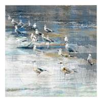 Seagulls On The Beach Canvas Wall Art, 30"